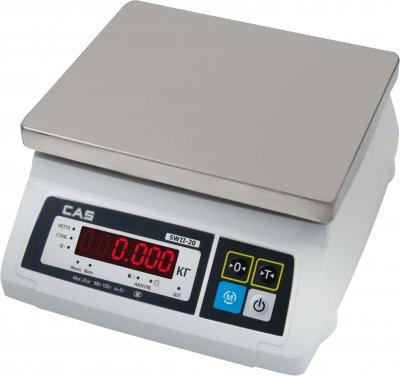 Весы электронные CAS SWII-02DD, с поверкой
